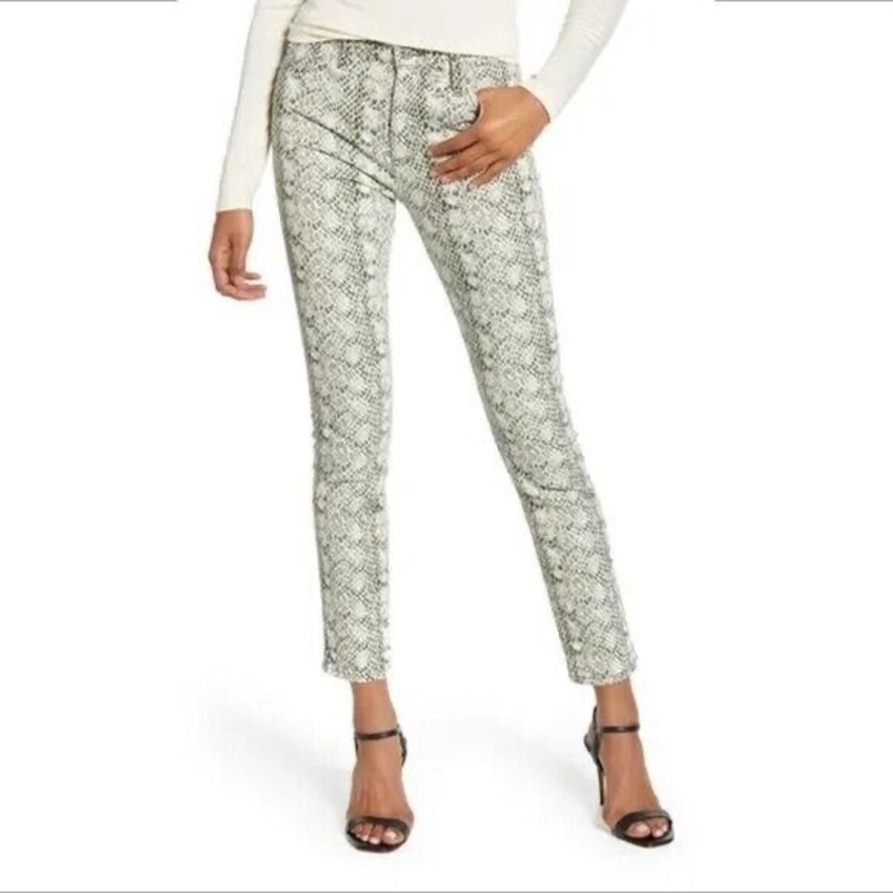 AG ADRIANO GOLDSCHMIEL The Mari Snake Jeans high rise straight size 26